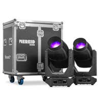 BeamZ Pro Nereid500 moving head set van 2 stuks in flightcase - Hybride moving heads - 500W LED