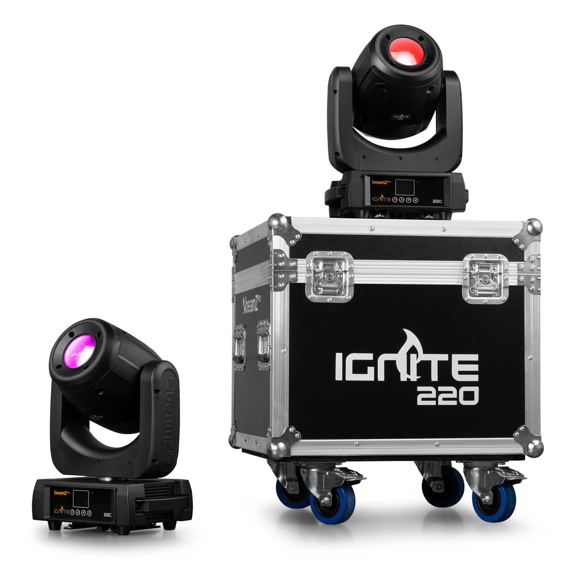 Retourdeal - BeamZ Professional IGNITE220 moving head set van 2 stuks