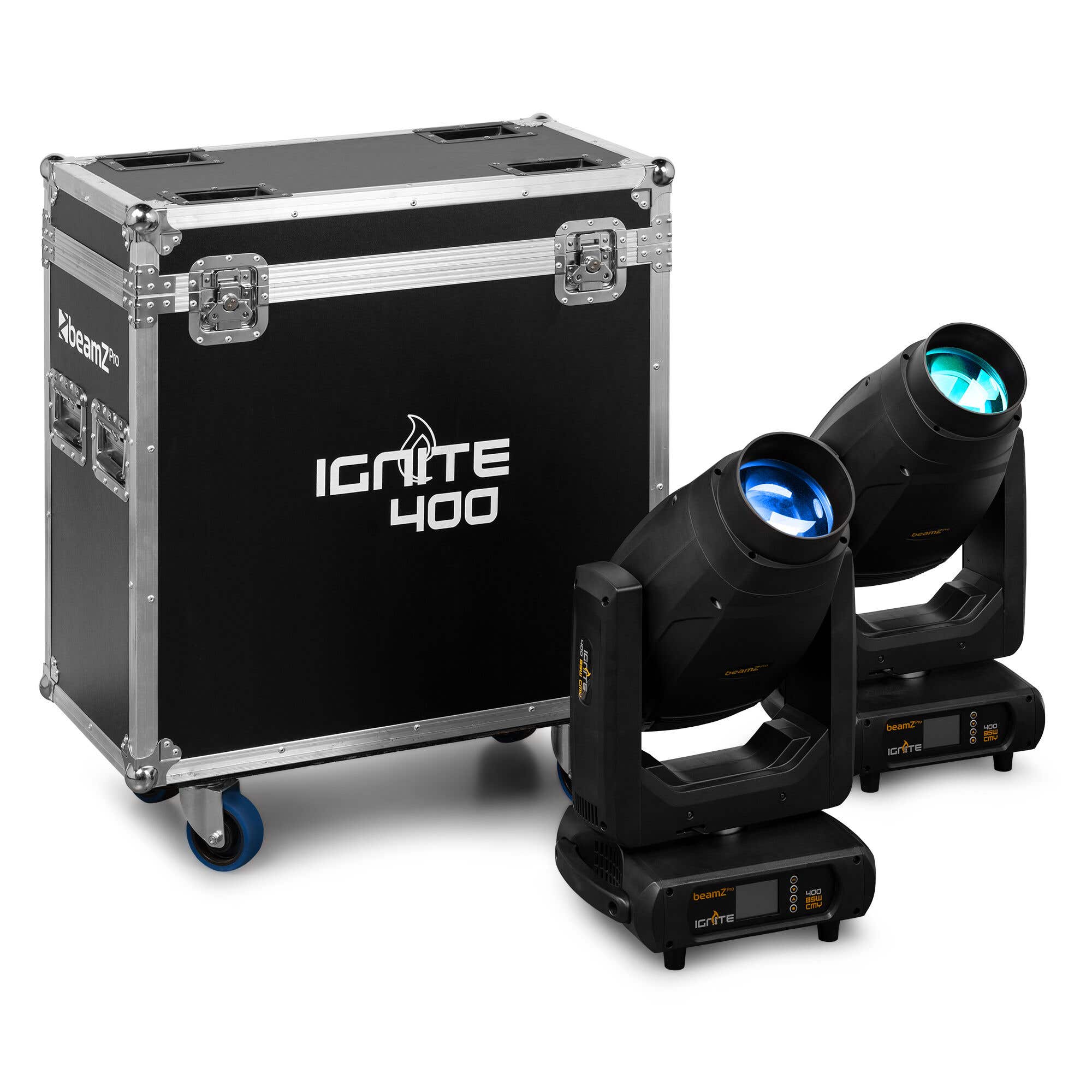 Retourdeal - BeamZ Professional IGNITE400 moving head set van 2 stuks in flightcase