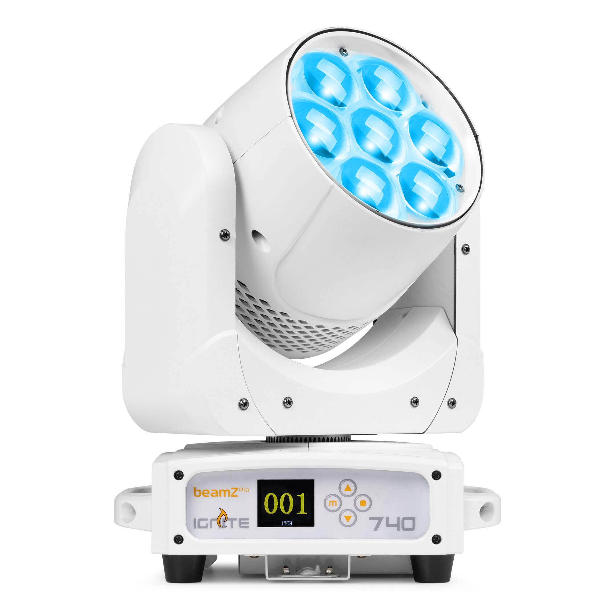 Retourdeal - BeamZ Professional IGNITE740WH LED wash moving head met zoom - 7x 40W RGBW LED’s - Wit