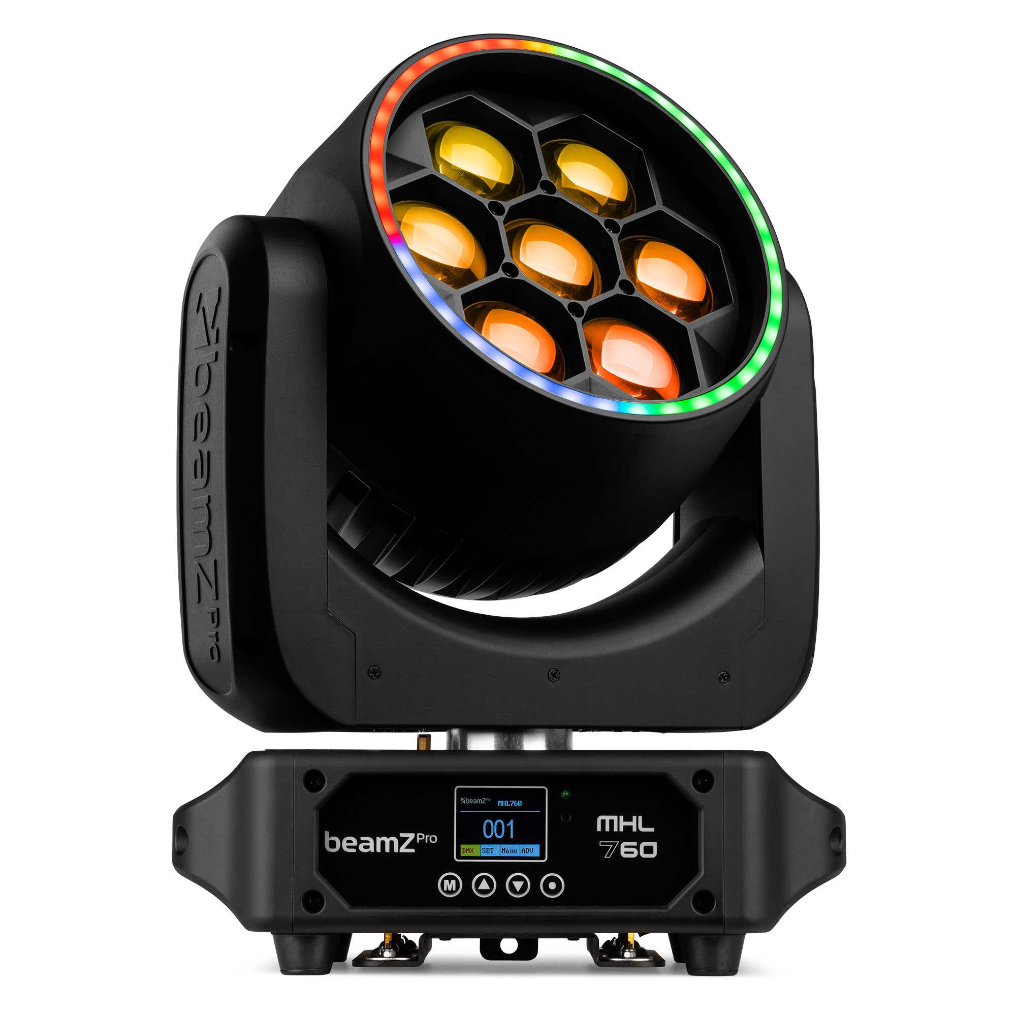 Retourdeal - BeamZ Pro MHL760 LED bee eye moving head met roterende lenzen, zoom en pixel control - RGBW