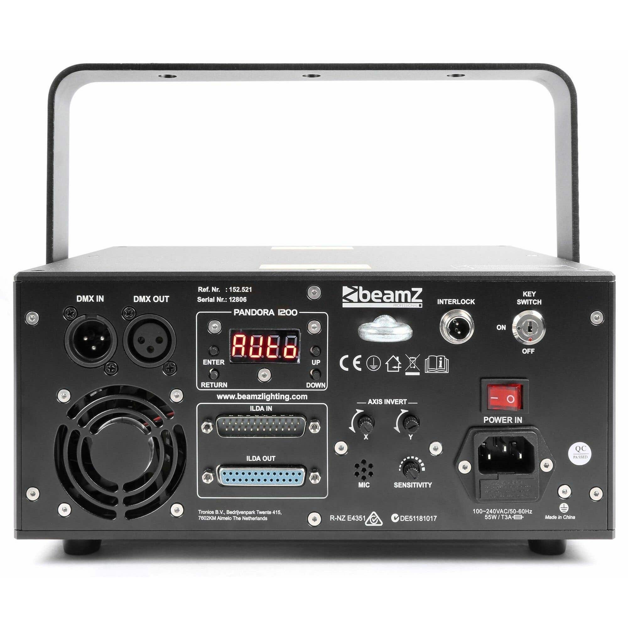 BeamZ Pandora 1200 TTL RGB Laser 1.2W met ILDA en DMX kopen?