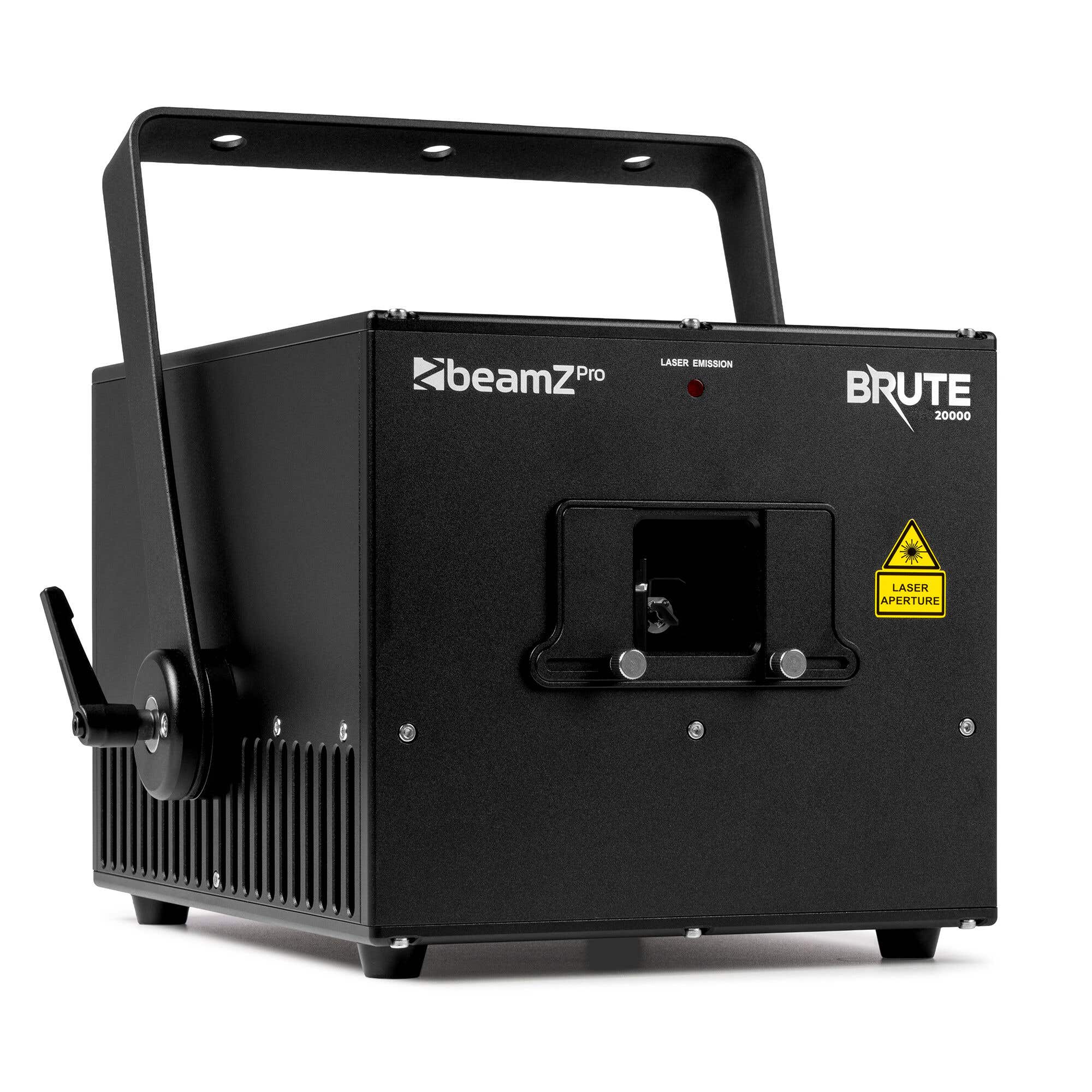 Retourdeal - BeamZ Pro Brute 20000 laser - Pure diode RGB laser - IP65 Waterdicht - Met ILDA en DMX - 20W