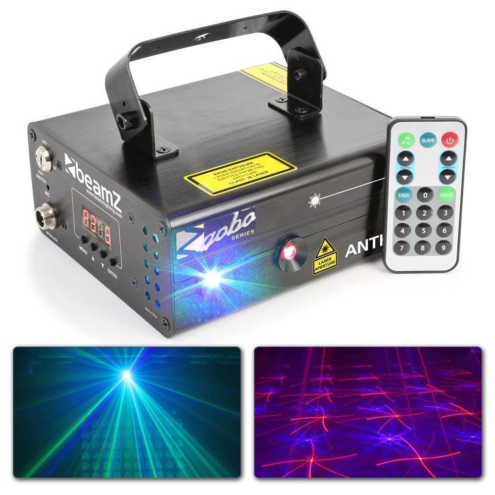Retourdeal - BeamZ Anthe II Dubbele Laser 600mW RGB Gobo met remote en