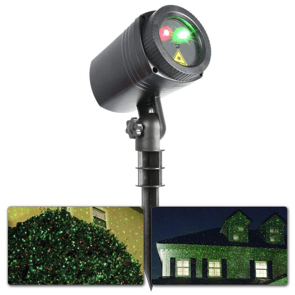 BeamZ Metis laser groen / rood voor buiten met accu + grondpen