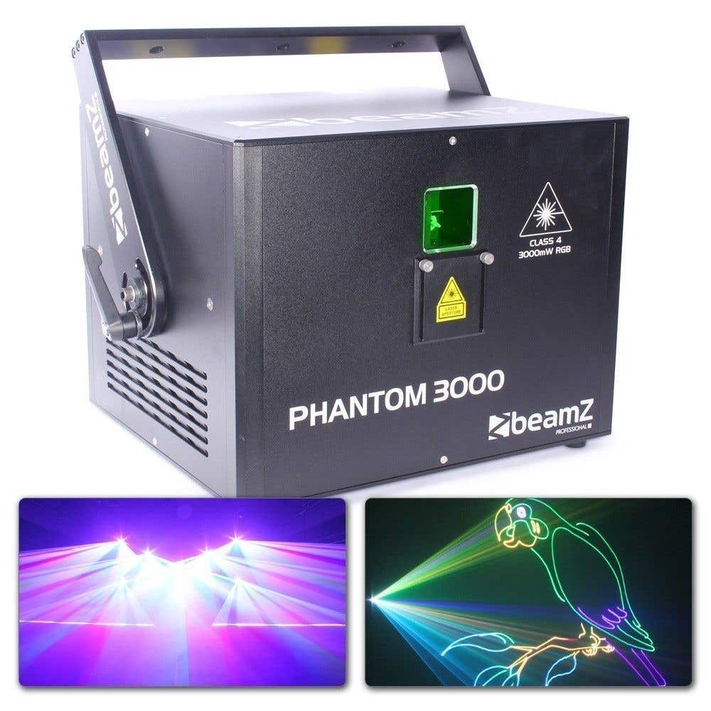 BeamZ Phantom 3000 Pure Diode 3W Laser 40kpps
