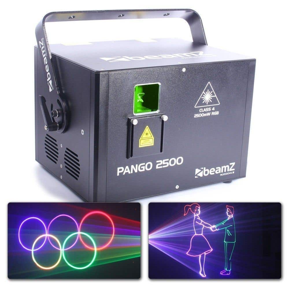 BeamZ Pango 2500 analoge laser RGB 40 kpps ILDA + DMX