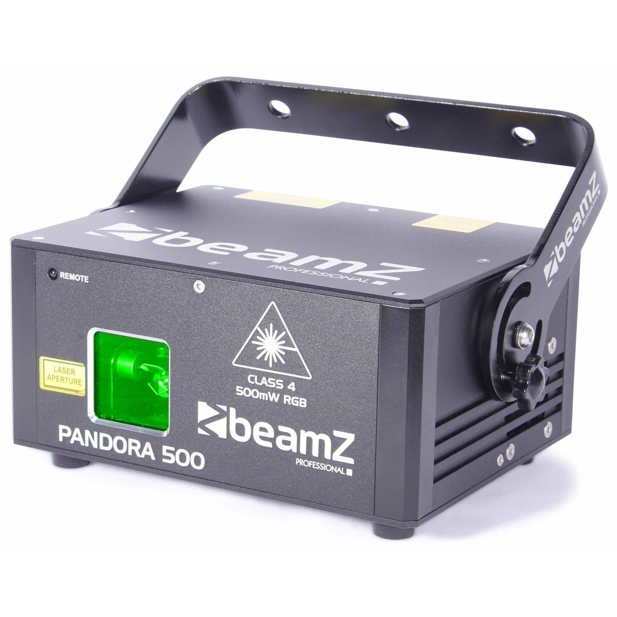 BeamZ Pandora 500 TTL 500mW Laser DMX RGB 15kpps