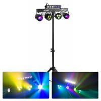 MAX PartyBar10 lichtset - 2x Jelly Moon, 2x PAR spot en Blacklight/Stroboscoop