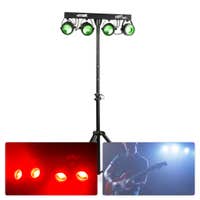 MAX PartyBar11 lichtset - 4x 20W COB Par + statief
