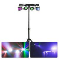 MAX PartyBar12 lichtset - 2x PAR spot met strobe en 2x Derby