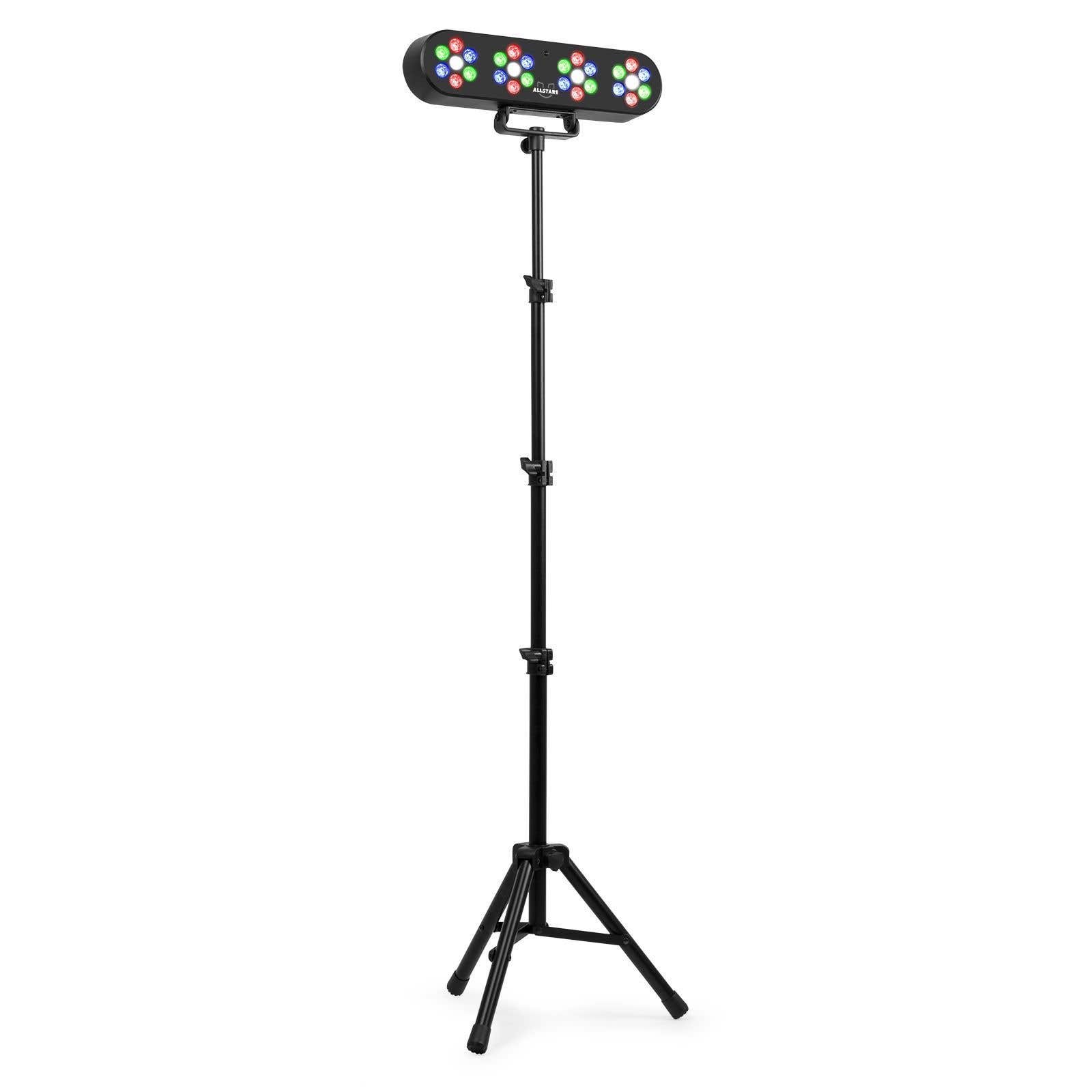 Retourdeal - Fuzzix AllStar1 LED discolamp op statief - 4 RGB PAR