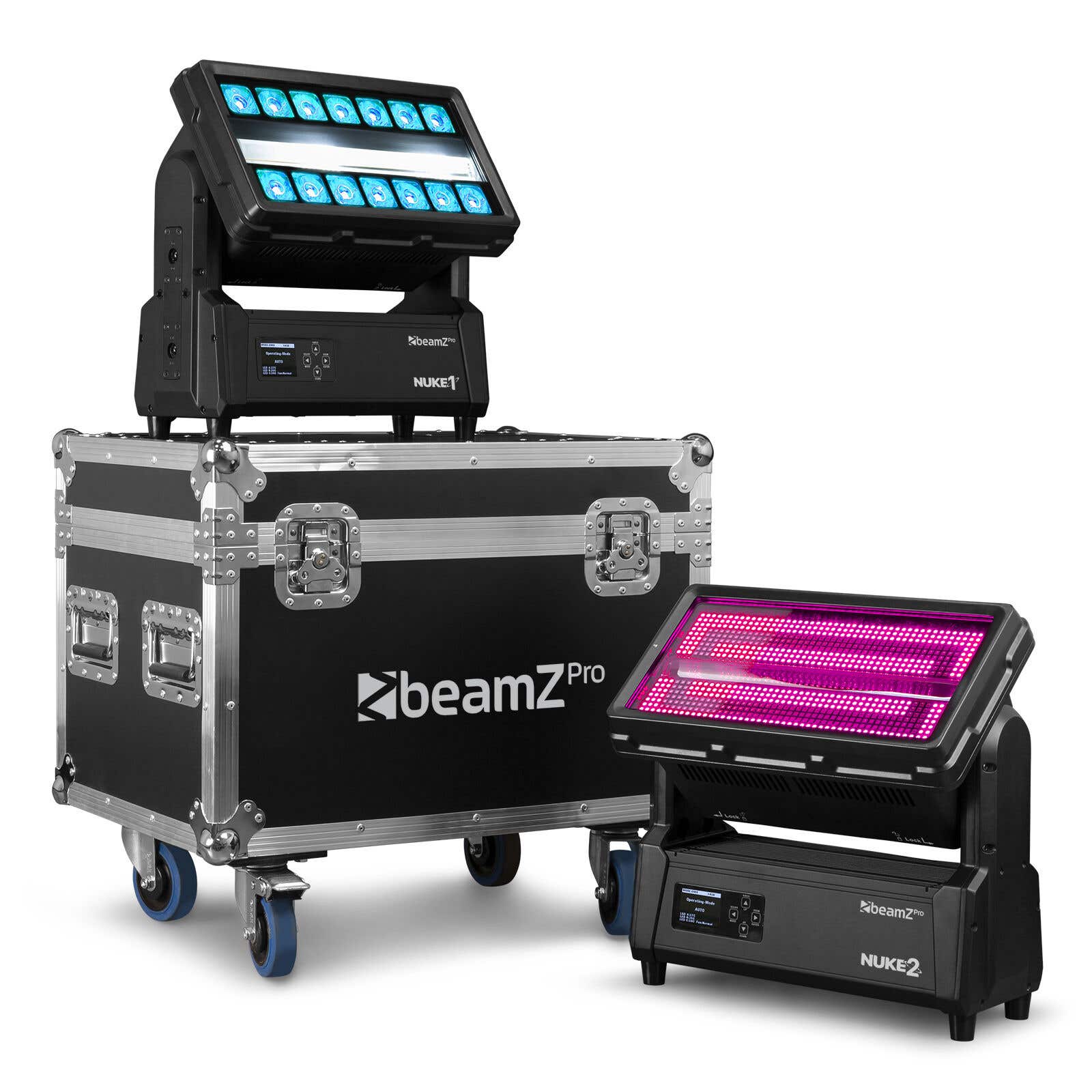 Retourdeal - BeamZ Professional FLCNK02 Flightcase voor 2st NUKE1 of
