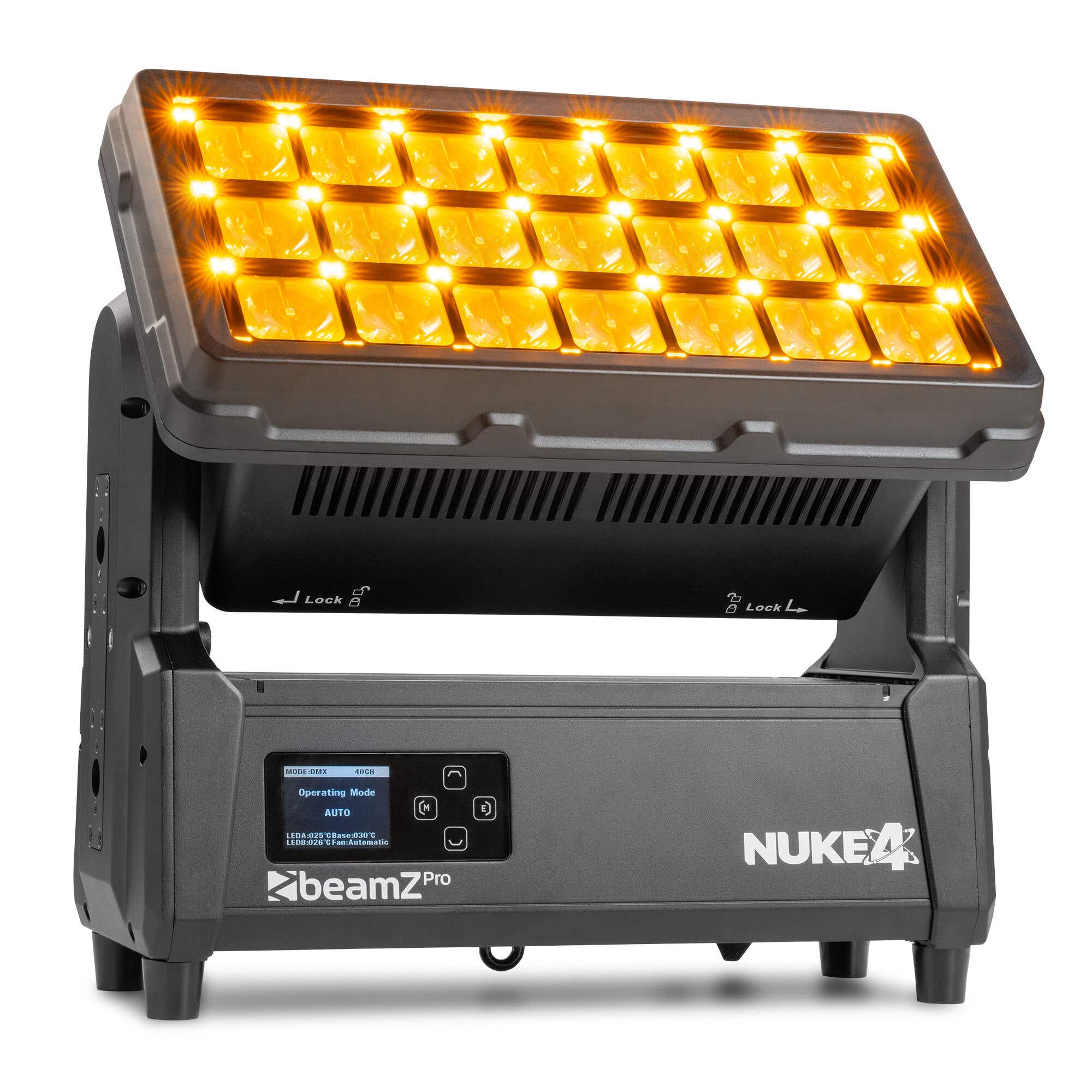 BeamZ Pro NUKE4 - LED beam-strobe combi - Met elektronisch frost filter - IP65 waterdicht - RGBWA