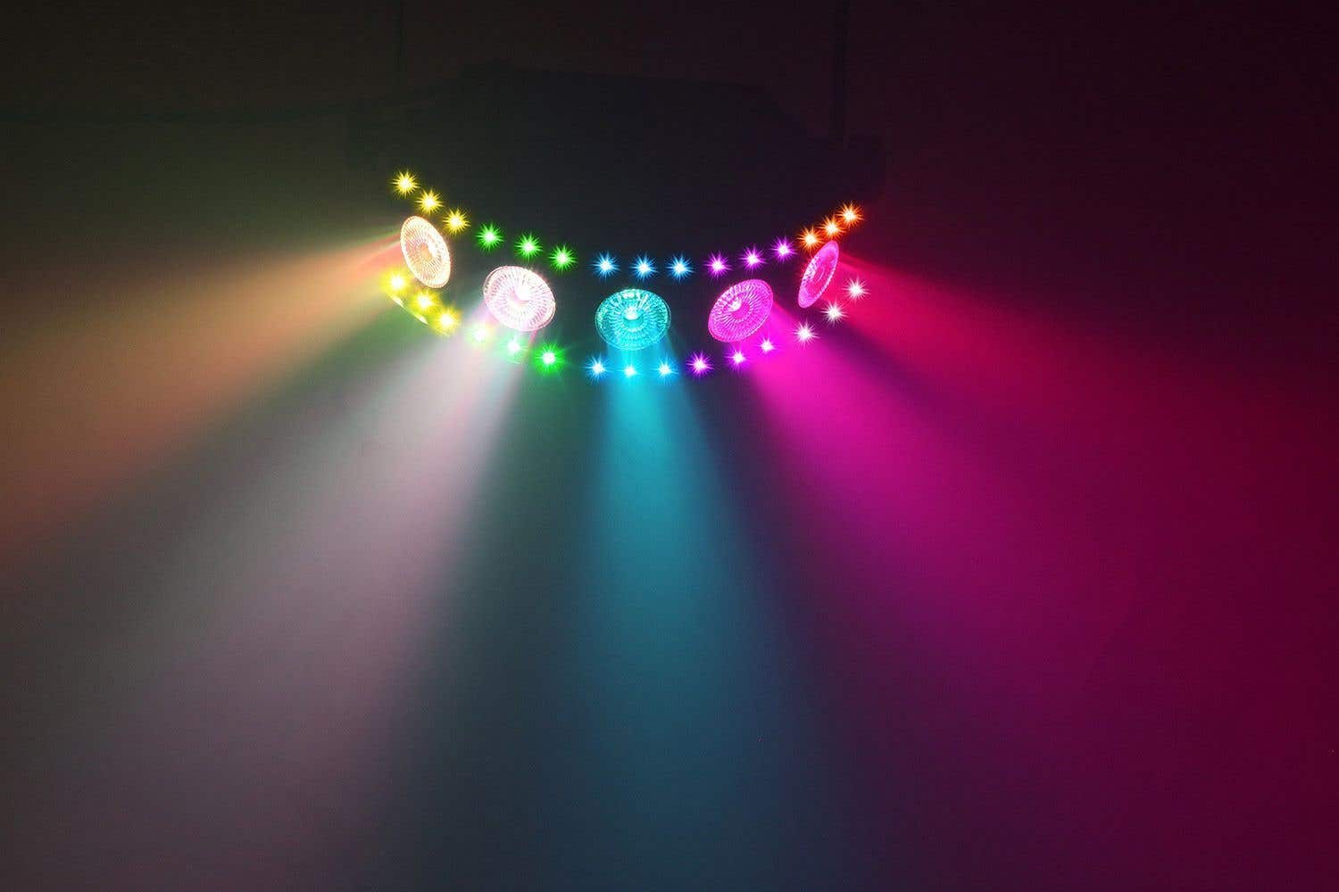 Beamz Dj X5 Led Lichteffect Met Wash En Stroboscoop Effect beamz kopen in de aanbieding