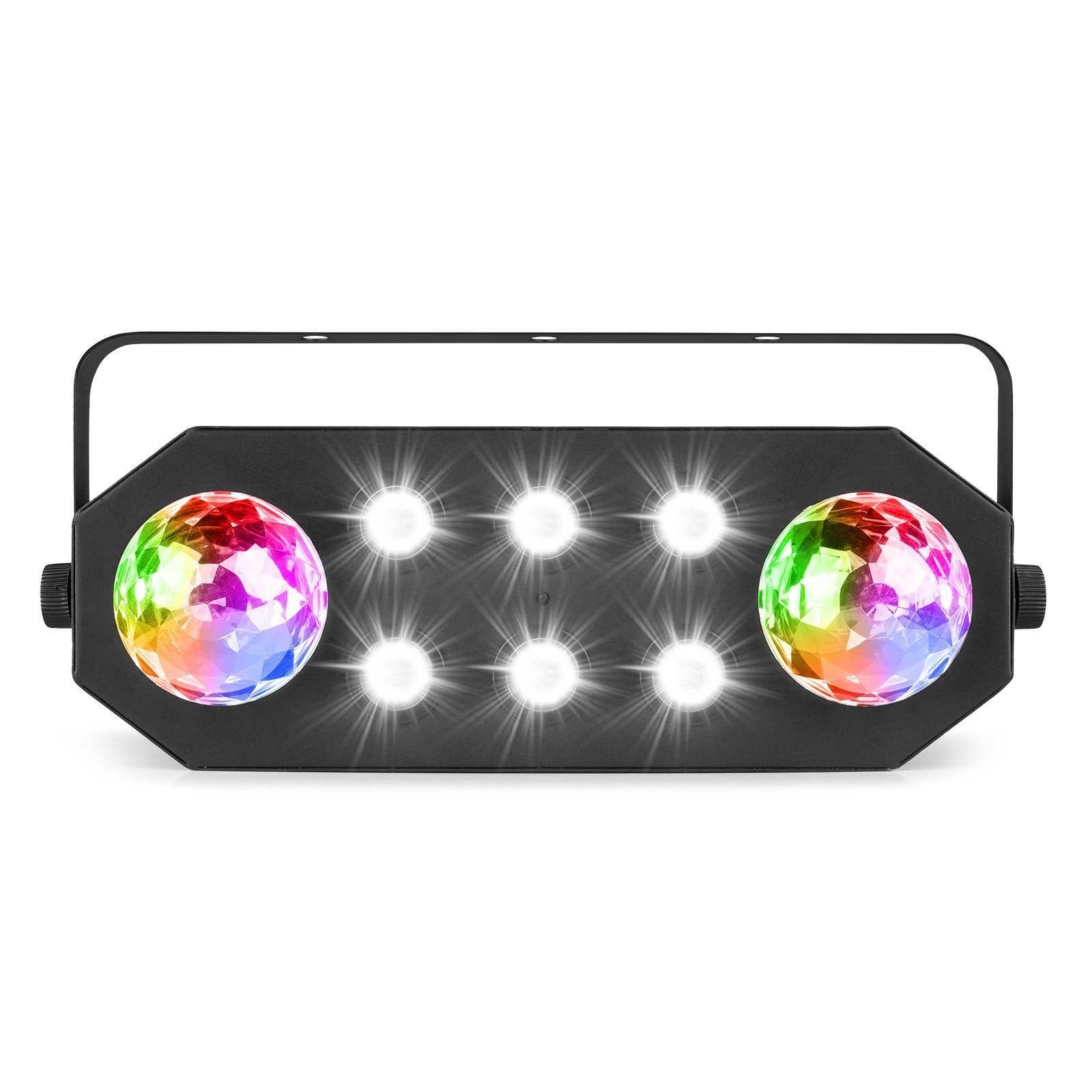 BeamZ StrobeMoon 2-in-1 discolamp met 2x LED moonflower en LED