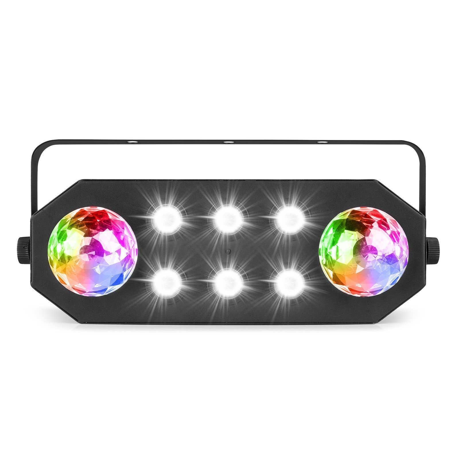 Retourdeal - BeamZ StrobeMoon 2-in-1 discolamp met 2x LED moonflower