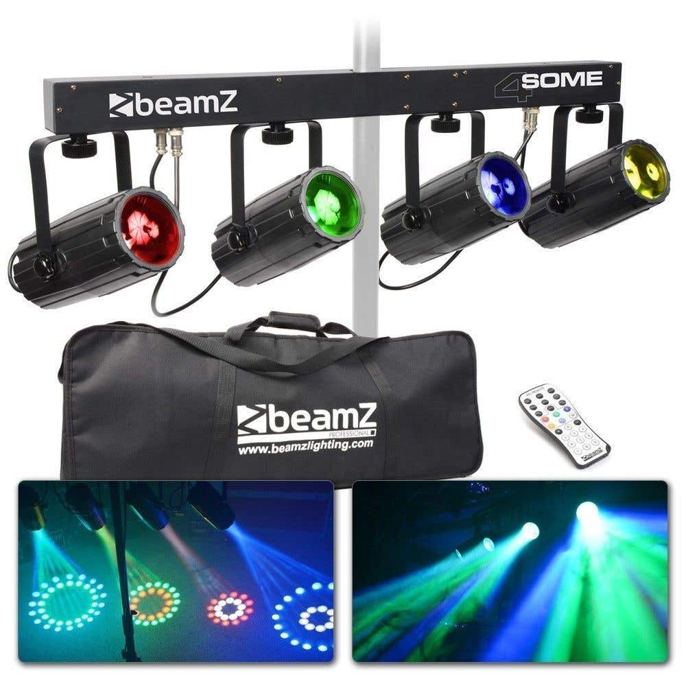 BeamZ 4-Some Lichtset 4x 57 RGBW LED's DMX