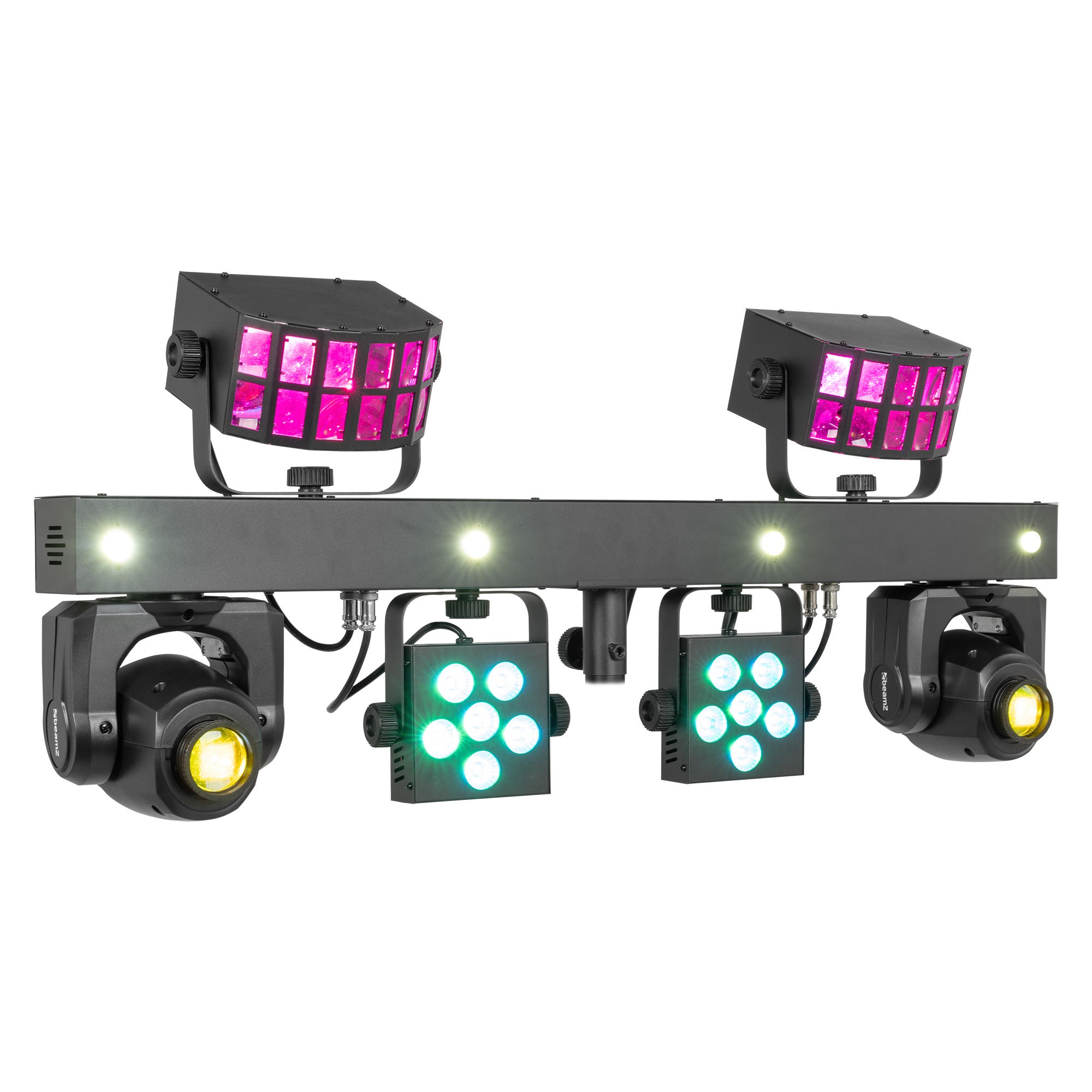 BeamZ ShowBar GO Glow - Alles-in-één lichteffect - Moving head bar - Derby-, PAR- en strobe-effecten