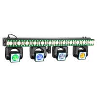 BeamZ ShowBar GO Edge - Moving head bar met 4 moving heads - Met LED bar en stroboscoop - RGBWA