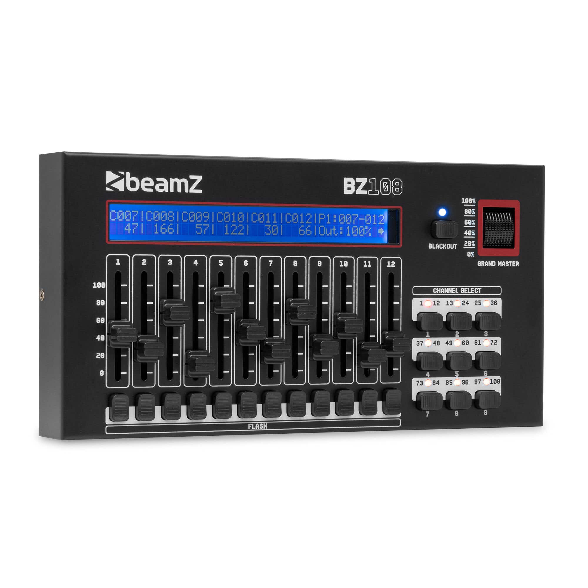 BeamZ Retourdeal -  BZ108 DMX controller - 108 kanaals controller - 12