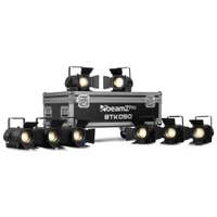 BeamZ Pro BTK050Z-5 fresnel set - 8 Mini fresnels met flightcase - Handmatige zoom - CW/WW COB LED’s