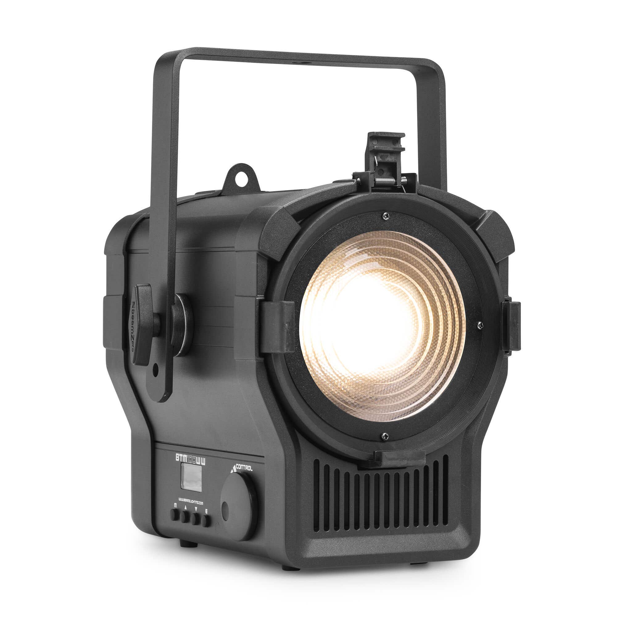 Retourdeal - BeamZ Professional BTM100WW fresnel met gemotoriseerde zoom - 3200K WW COB LED - 100W