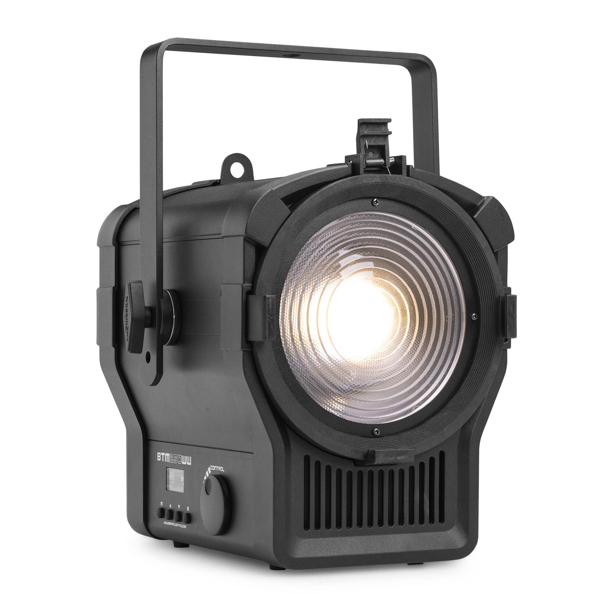 Retourdeal - BeamZ Professional BTM250WW fresnel met gemotoriseerde zoom - 3200K WW COB LED - 250W
