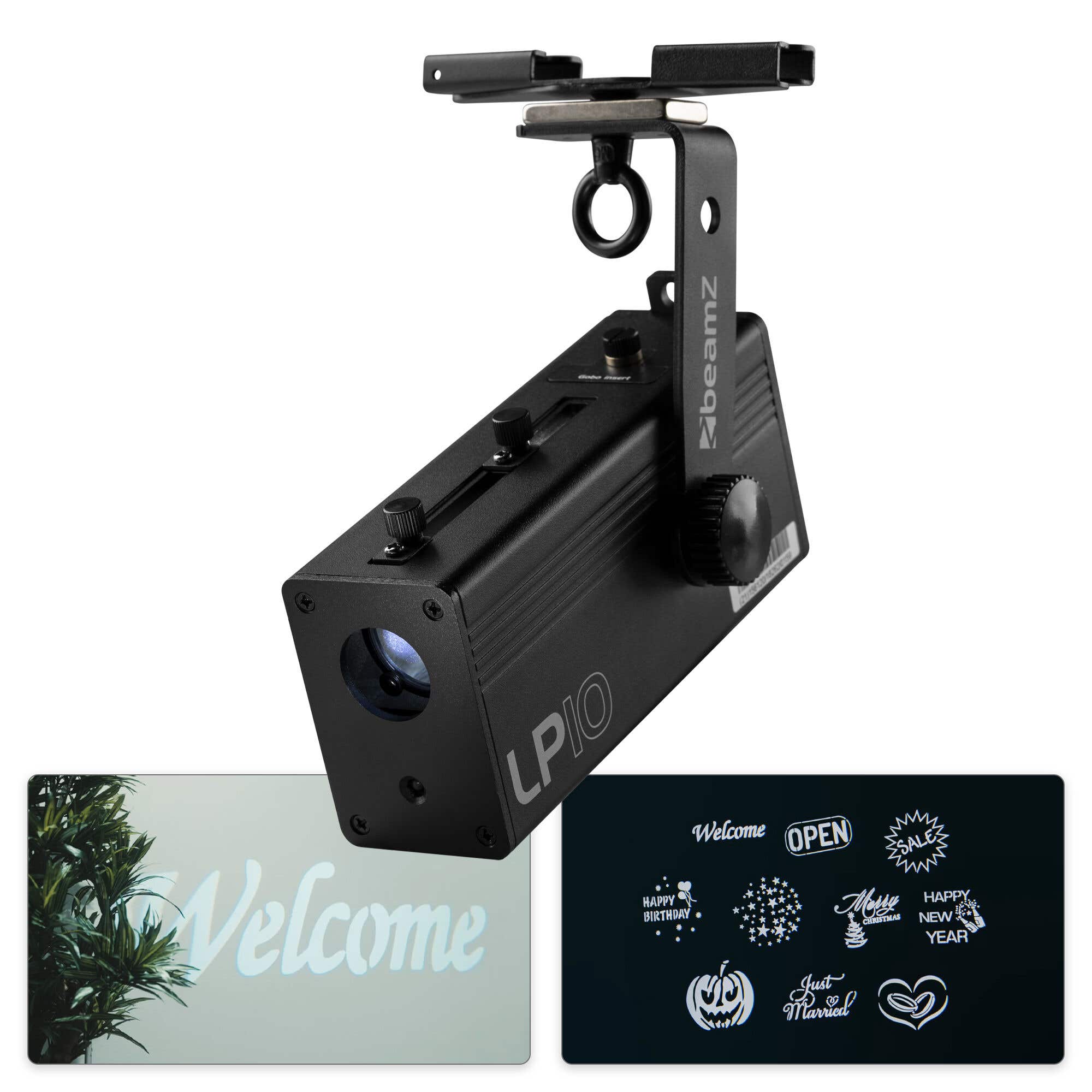 Retourdeal - BeamZ LP10 Gobo Projector - Inclusief 10 gobo’s - logo projector