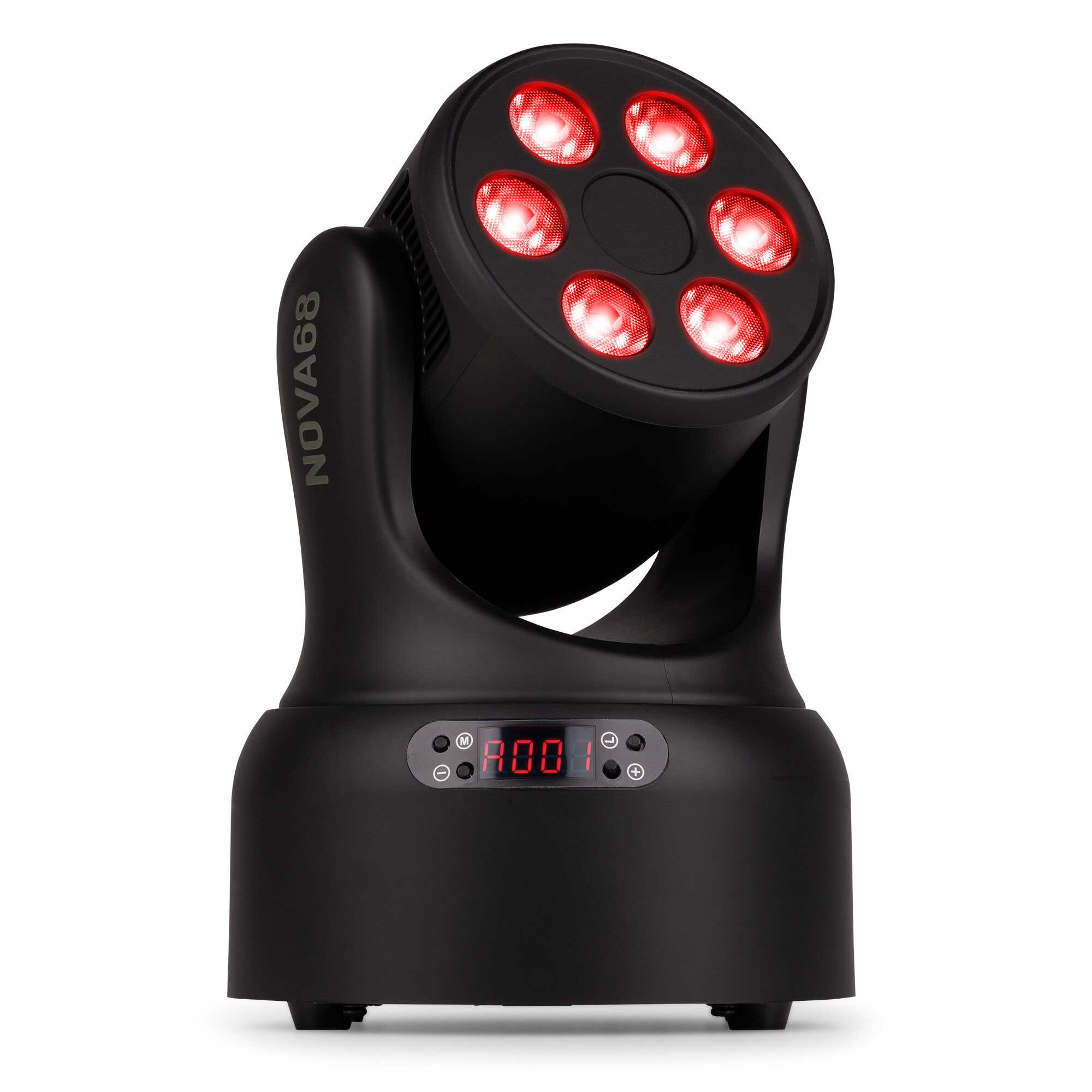 BeamZ NOVA68-BK wash moving head - Compacte moving head met 6x 8W RGBW LED’s - Zwart