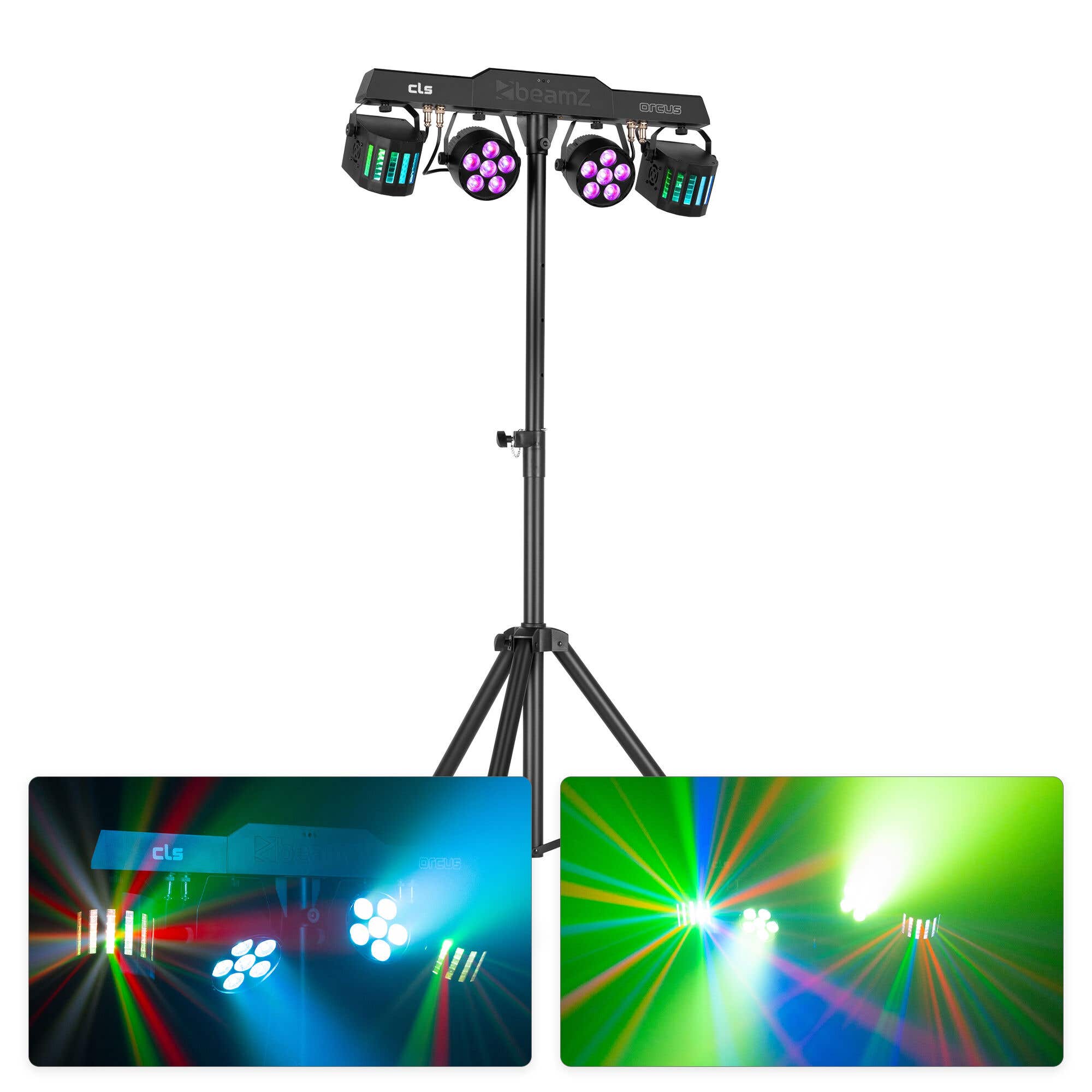 BeamZ CLS Orcus Party Bar - Alles-in-een partyset met 2x RGBW LED par