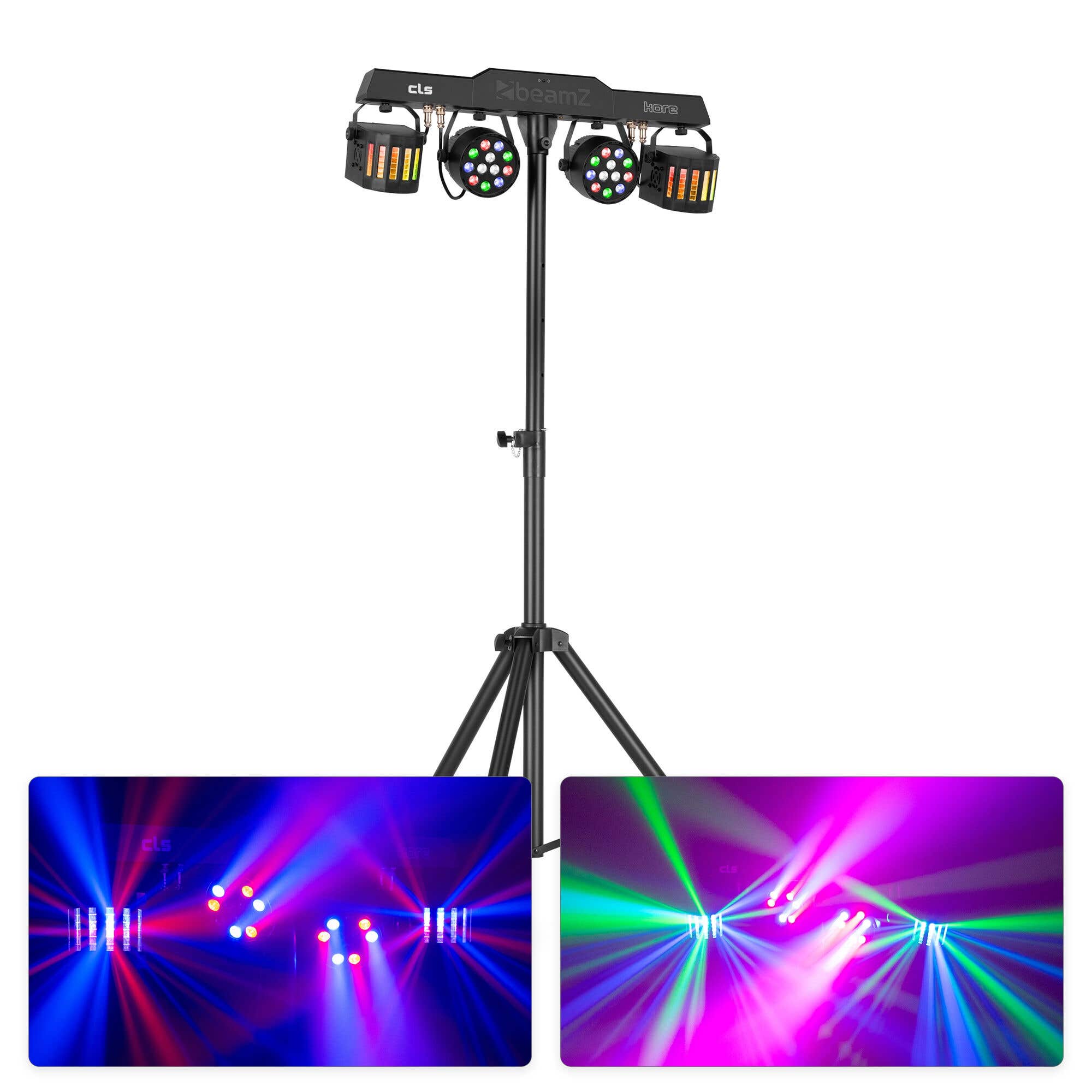 BeamZ CLS Kore Party Bar - Alles-in-een partyset met 2x RGBW LED par +