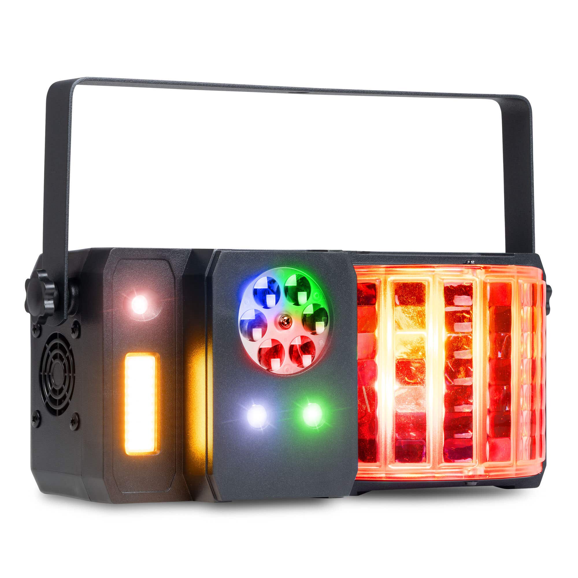 Fuzzix Stellar1 LED partylight - Discolamp - Multi DJ effect - Met RGBW LED’s, gobo’s en stroboscoop