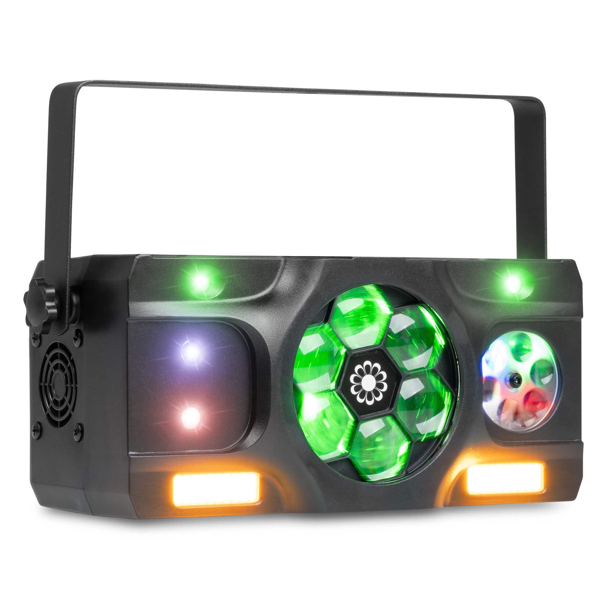 Fuzzix Stellar2 LED partylight - Discolamp - Multi DJ effect - Met RGBW LED’s, gobo’s en stroboscoop