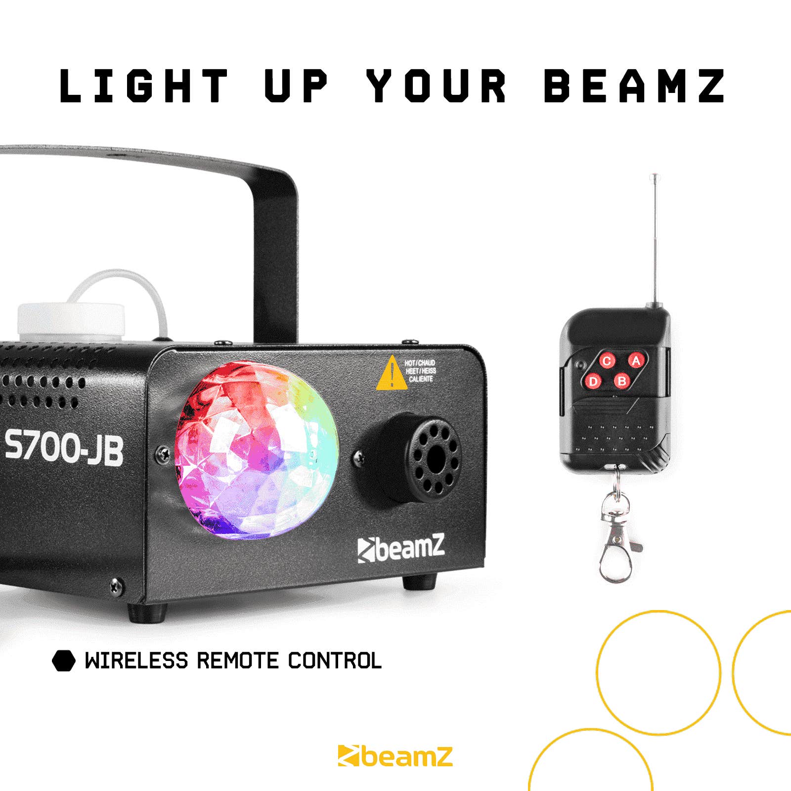 Audibax Smoke 1200 - Machine à Fumée pour Fêtes - Machine à Fumée avec