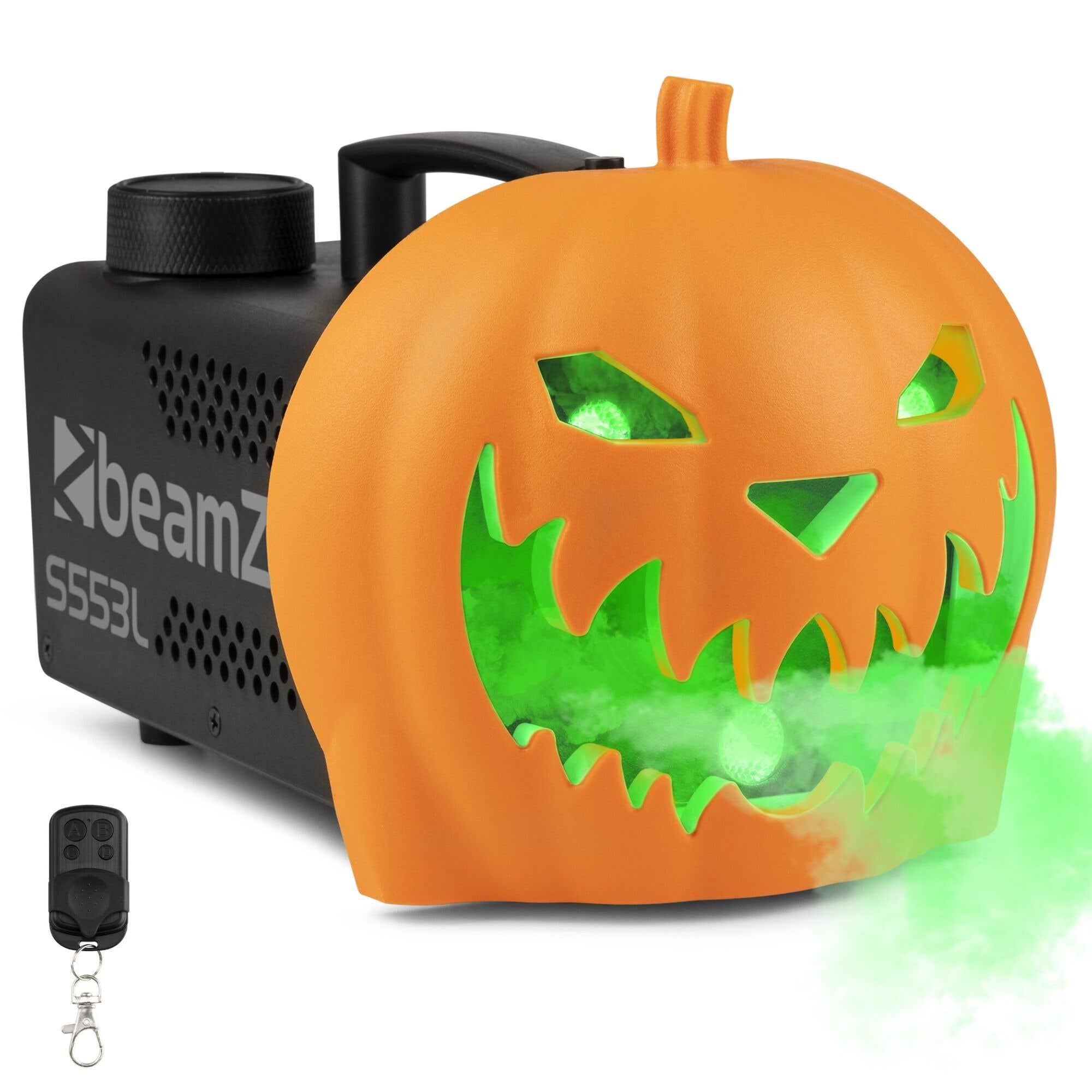 Retourdeal - BeamZ Rookmachine Halloween - Pompoen rookmachine met LED lichteffecten - Voor Halloweenfeesten