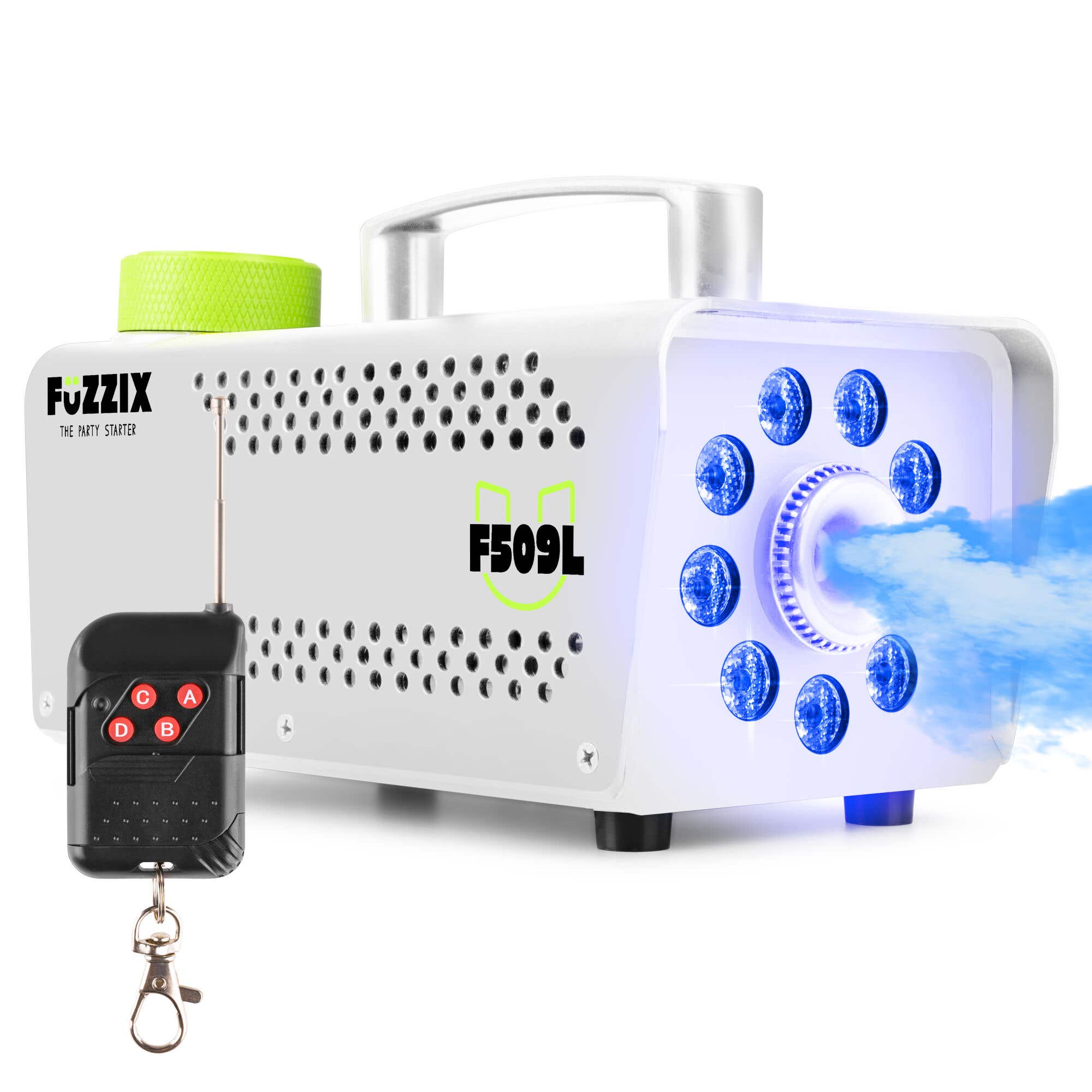 Retourdeal - Fuzzix F509LW Party Rookmachine 500 Watt met 9 RGB LEDs