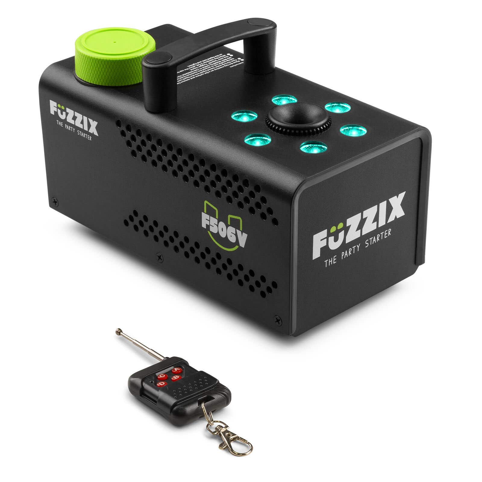 Fuzzix F506V Party Rookmachine 500 Watt met 6 RGB LEDs en draadloze