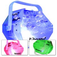BeamZ B500LED Bellenblaasmachine transparant - Met lichten en 550ml reservoir - Voor kinderfeestjes