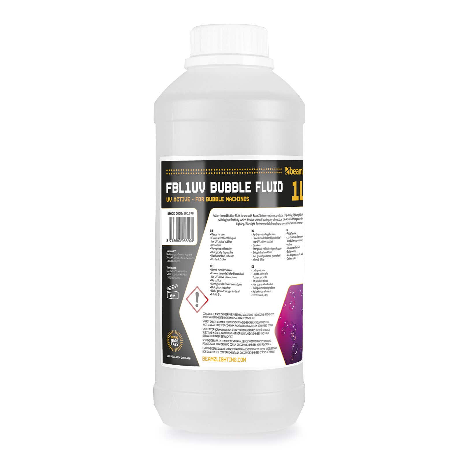 Bubbelvloeistof fluorescerend - 1 liter