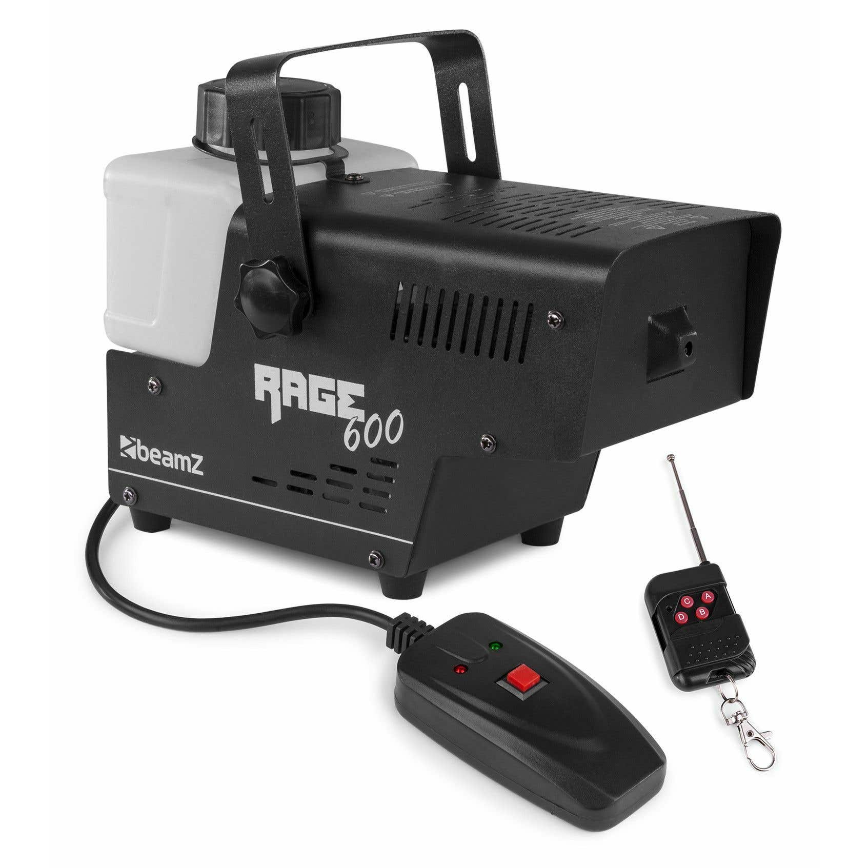 BeamZ Retourdeal -  RAGE600 rookmachine 600W met draadloze