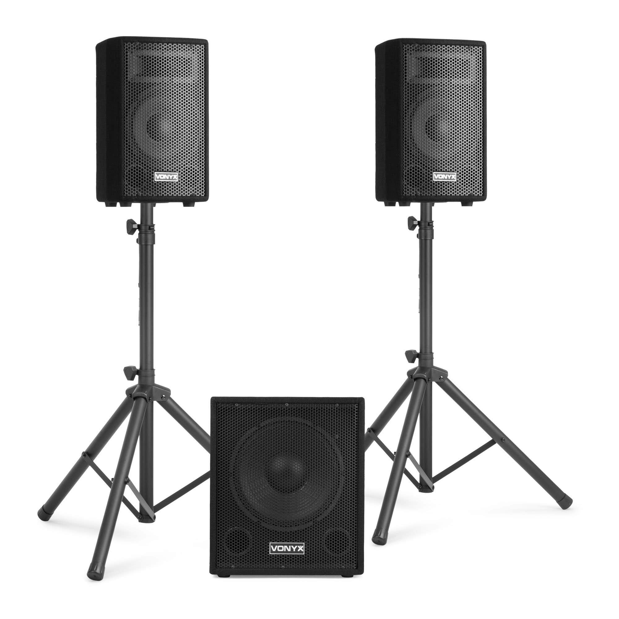 Vonyx VX1015BT Geluidsinstallatie - Complete set met Bluetooth - 2.1