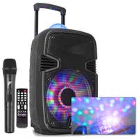 Fenton FT12JB accu karaoke speaker 700W 12" met LED lichteffecten