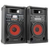 Fenton SPA800 Karaoke Luidspreker Actieve PA Set 8" 600W met USB MP3