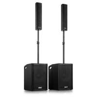 Vonyx VX1080BT Actieve speakerset - 2.2 Systeem - Bluetooth geluidsinstallatie met trolley - 1250W