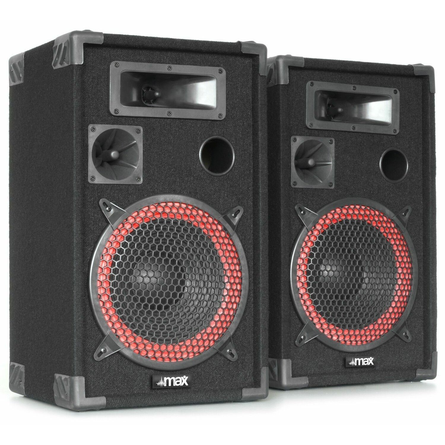 MAX 700W DJ PA Luidspreker en Versterker combinatie met MP3 en USB