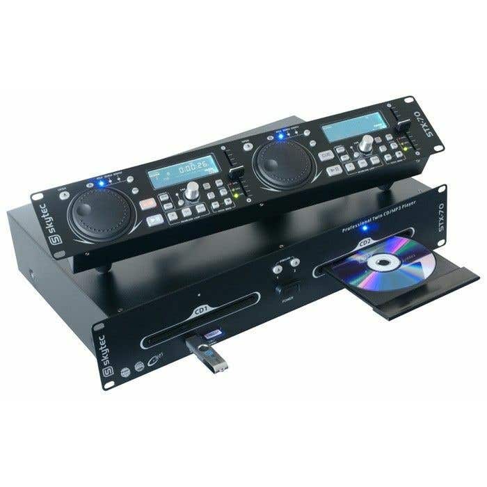 SkyTec STX-70 Dubbele CD Speler met USB / SD MP3