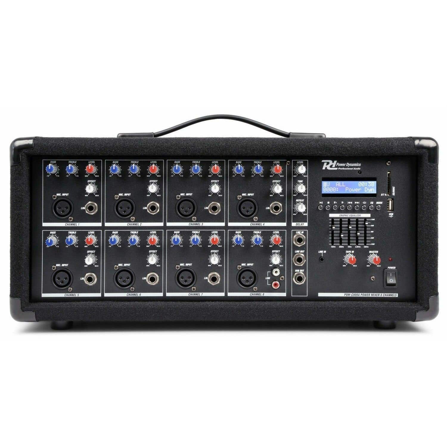 Retourdeal - Power Dynamics PDM-C805A 8 kanaals mixer met ingebouwde
