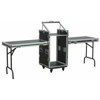 Power Dynamics F16U10T 19" 16U Rackcase met tafels
