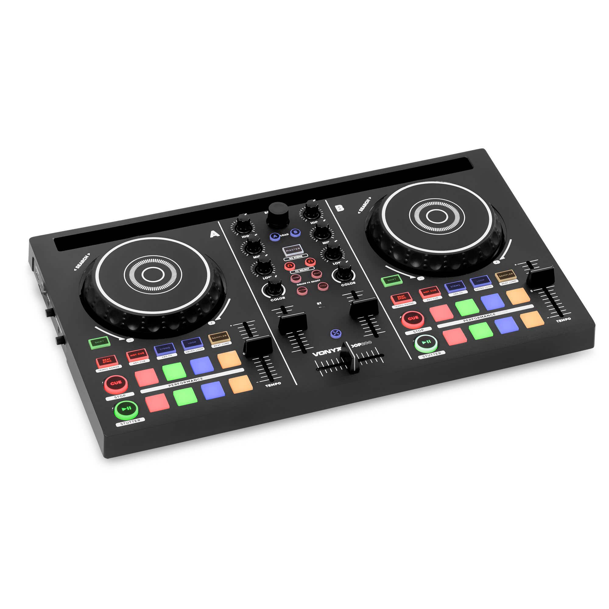 Vonyx Loop200 DJ controller - Tweekanaals DJ controller - Met Virtual DJ LE - Midi DJ controller